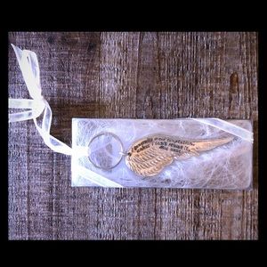 Angel Wing Quotation Keychain